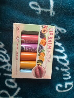 Moisturizing Balm Set - Multi-Color (Pink, Orange, Yellow, Blue)